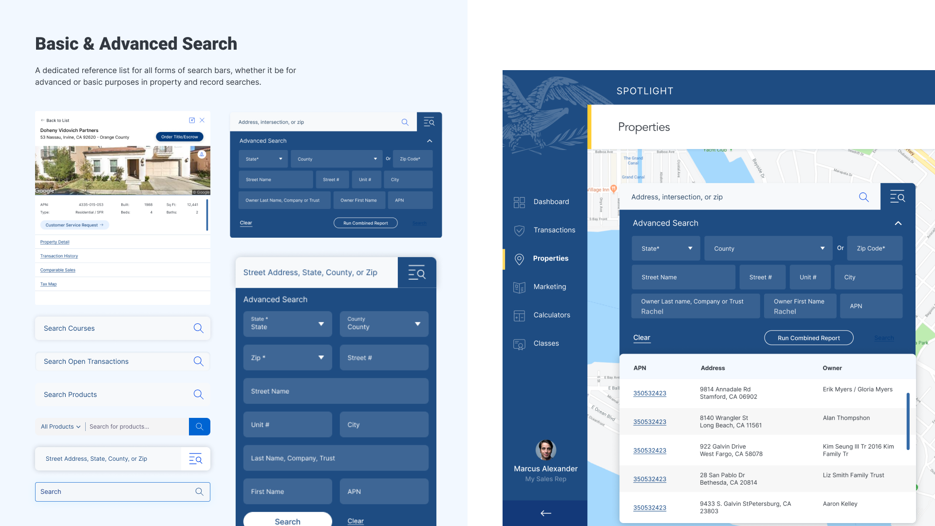 Data points on top of landscape